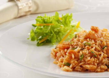Arroz de atum com camarão