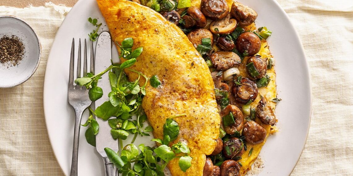 Omelete de cogumelos