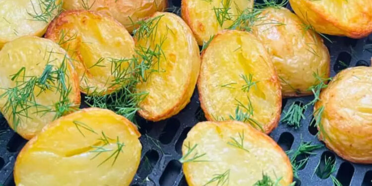 Batatas assadas na airfryer