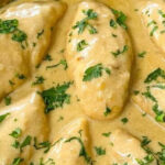 Bifinhos de frango com natas e mostarda