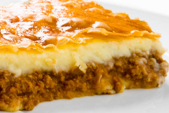 Empadão com carne picada à moda antiga