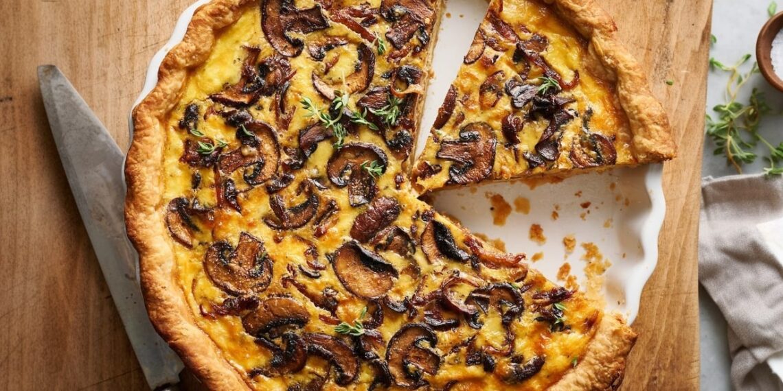 Quiche de cogumelos
