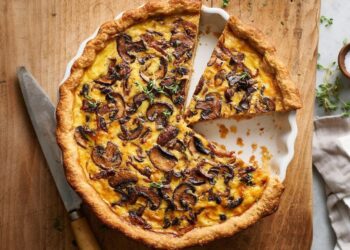 Quiche de cogumelos