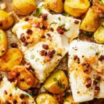 Bacalhau assado no forno com batatas