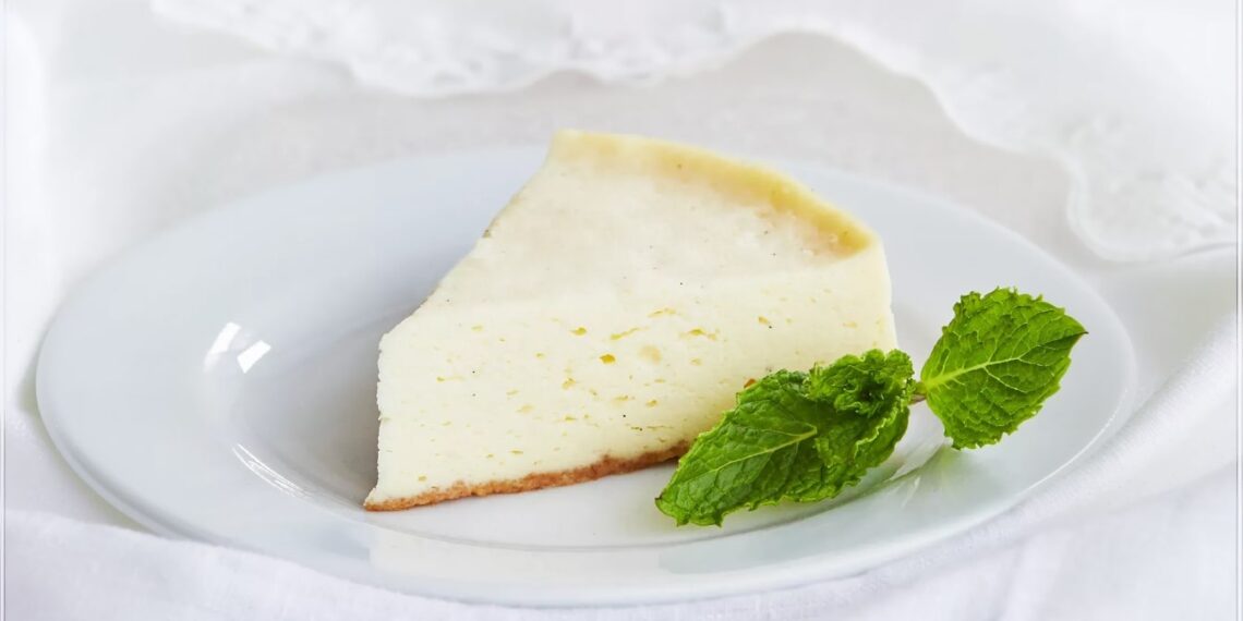 Mini cheesecake de baunilha: rápido, leve e só para dois