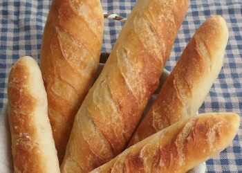 Baguetes crocantes caseiras