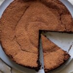 Bolo de café com chocolate