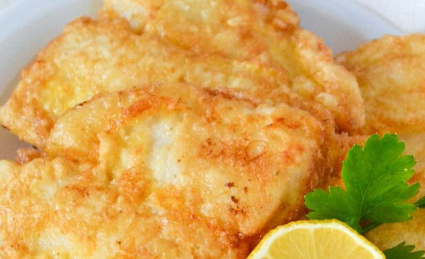 Filetes de pescada estaladiços com limão