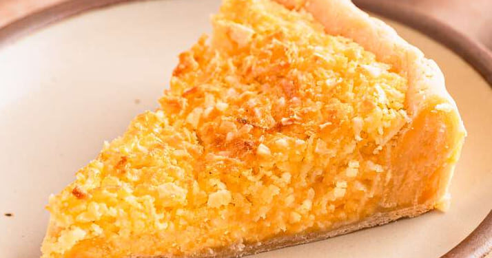 Tarte de coco com massa folhada