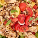 Salada fresca de cavala