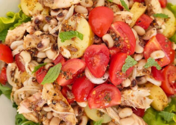 Salada fresca de cavala