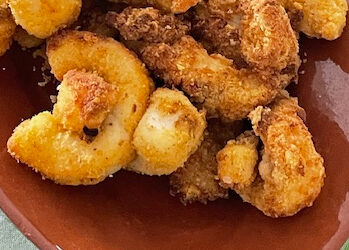 Tiras de pota na air fryer