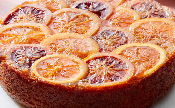 Bolo de laranja caramelizada
