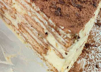 Bolo de bolacha cremoso na air fryer