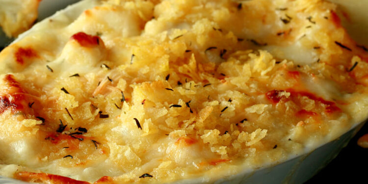 Bacalhau gratinado na air fryer