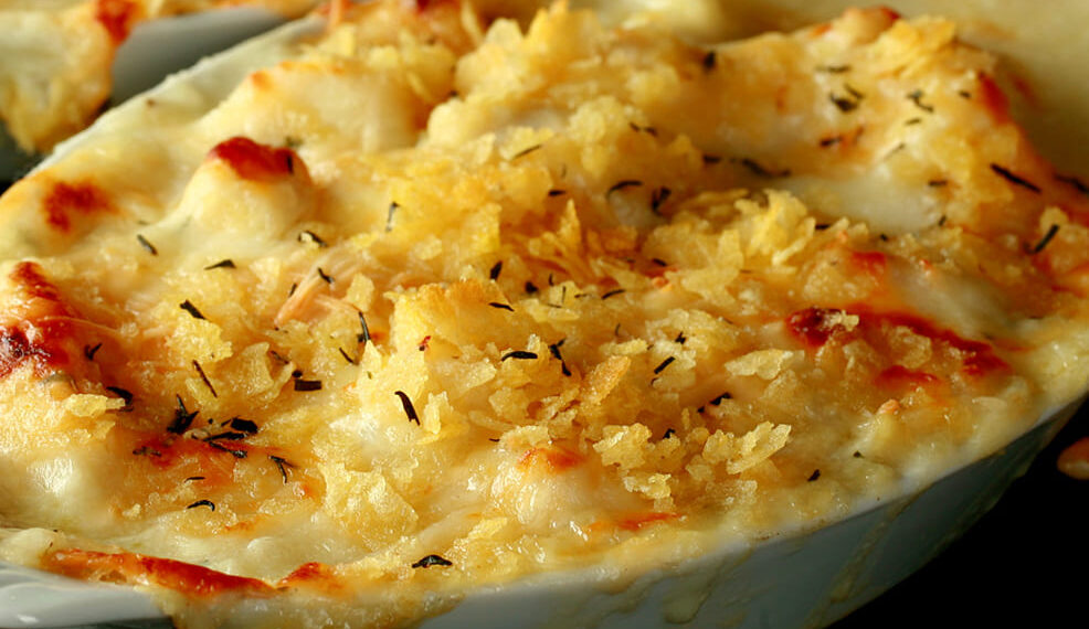 Bacalhau gratinado na air fryer