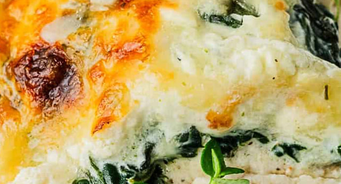 Empadão de frango com espinafres
