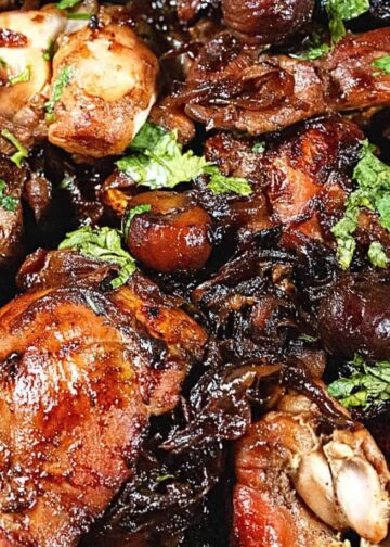 Frango no tacho com castanhas