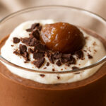 Mousse de castanhas com chocolate e flor de sal
