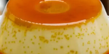 Pudim de doce de leite cremoso
