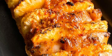 Lombo de porco com ananás