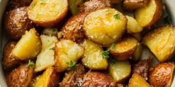 Batatinhas com mel e alecrim na air fryer