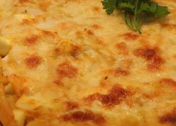 Bacalhau cremoso com queijo da Serra