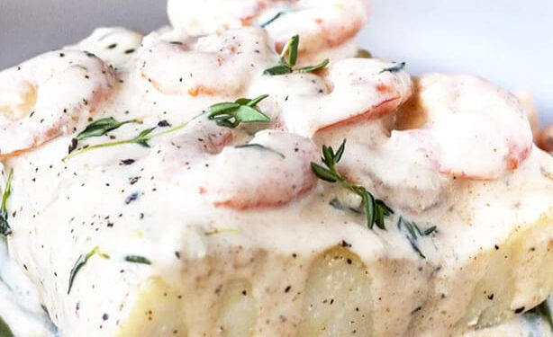 Lombinhos de pescada com camarão