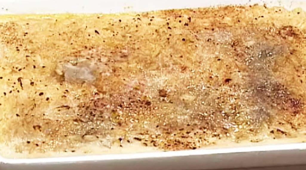 Arroz doce de Natal no forno com crosta de canela