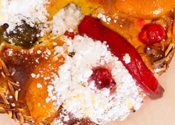 Bolo-rei mini na air fryer