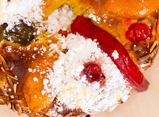 Bolo-rei mini na air fryer