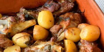 Cabrito assado à moda tradicional