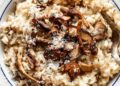 Rissoto de cogumelos com azeite trufado e parmesão
