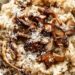 Rissoto de cogumelos com azeite trufado e parmesão