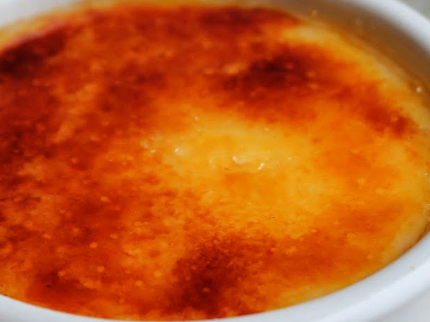 Leite creme queimado com toque de vinho do Porto