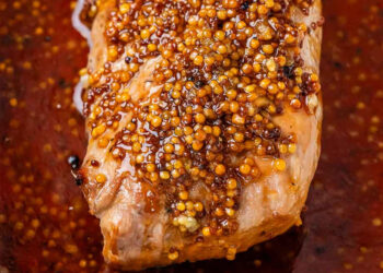 Lombinho de porco com mel e mostarda na air fryer