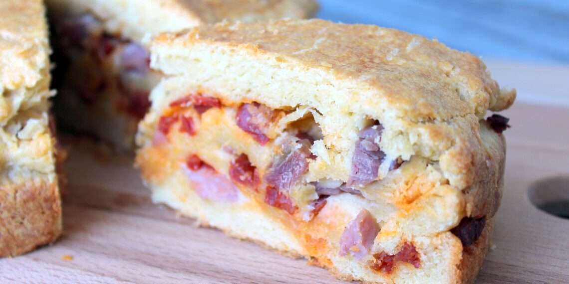 Folar de carne na air fryer