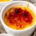 Crème Brûlée cremosa com natas e leite condensado