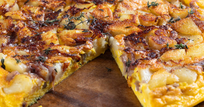 Frittata de sobras na air fryer