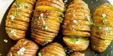 Batata Hasselback na air fryer (versão portuguesa)