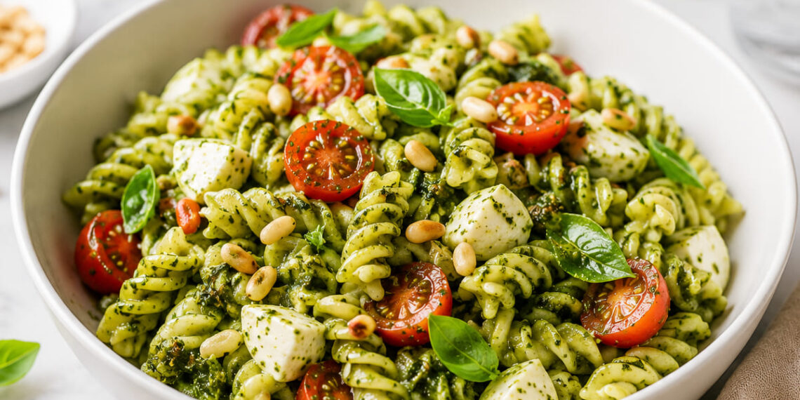 Massa com pesto (versão fria e cremosa)