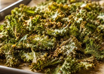 Chips de couve kale com parmesão